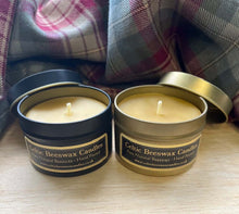 Load image into Gallery viewer, Celtic Beeswax Travel Tin Candle