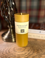 Load image into Gallery viewer, Rustic Beeswax Pillar Candle 14x6cm