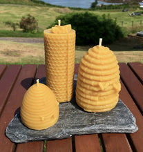 Load image into Gallery viewer, Beeswax Candle Bee Skep Collection