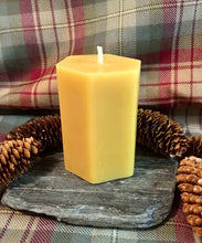 Load image into Gallery viewer, Smooth Hexagon Beeswax Candle
