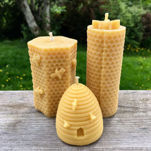 Load image into Gallery viewer, Hexagon Bee Pillar Candle