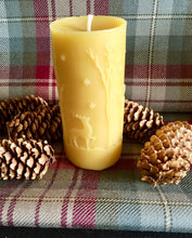Load image into Gallery viewer, Beeswax Winter Deer Candles
