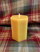 Load image into Gallery viewer, Smooth Hexagon Beeswax Candle