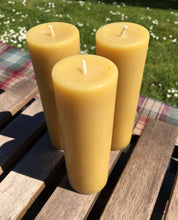 Load image into Gallery viewer, Beeswax Slim Rustic Pillar Candle  14.5x4.5cm