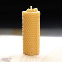 Load image into Gallery viewer, Celtic Beeswax Candles, Solid honeycomb bee