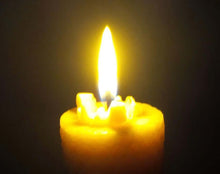 Load image into Gallery viewer, Celtic Beeswax Candles, Beeswax Candle Flame