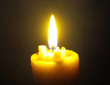 Load image into Gallery viewer, Celtic Beeswax Candles, Candle flame