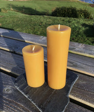 Load image into Gallery viewer, Celtic Beeswax Candles, Slim Pillar Candles