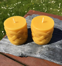 Load image into Gallery viewer, Celtic Beeswax Candles, Celtic Knot