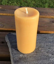 Load image into Gallery viewer, Celtic Beeswax Candles, Small Rustic Candle 9.5 x 4.5cm