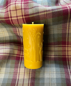 Beeswax Winter Deer Candles