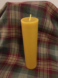 Beeswax Slim Rustic Pillar Candle 19x4.5cm