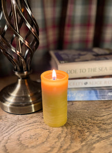 Slim Rustic Pillar candle 9x4.5cm