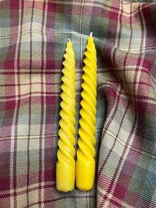 Beeswax Taper Candles - Mixed seconds