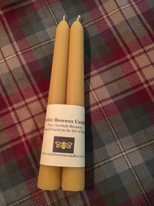 Celtic beeswax smooth taper candles