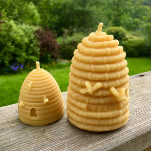 Bee Hive-Skep Beeswax Candle