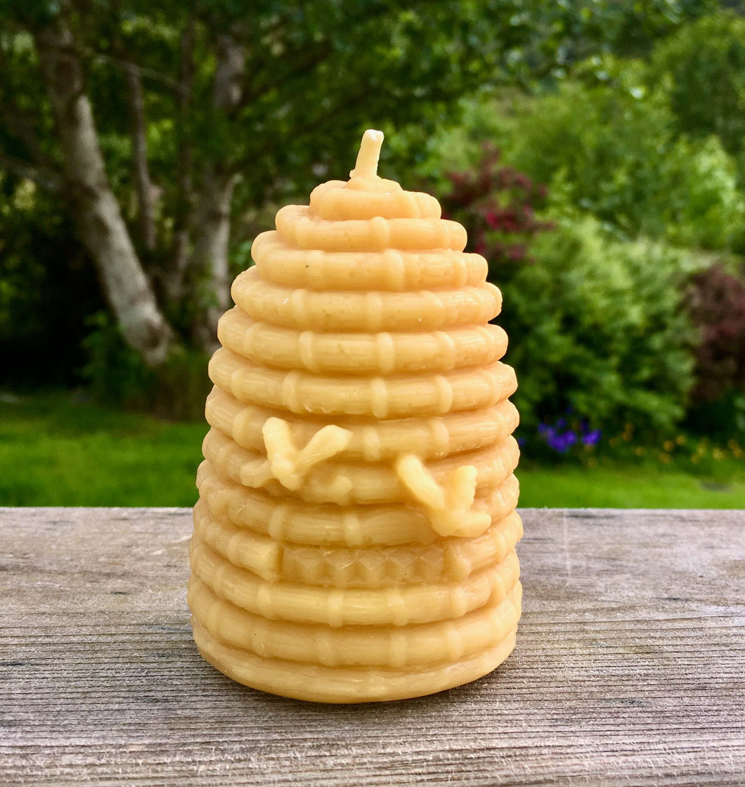 Bee Hive-Skep Beeswax Candle