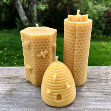 Load image into Gallery viewer, Hexagon Bee Pillar Candle

