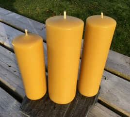 Beeswax Classic Pillar Candle Collection