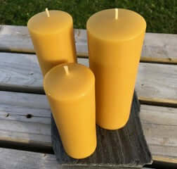 Beeswax Classic Pillar Candle Collection
