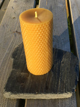 Load image into Gallery viewer, Celtic Beeswax Candles, Honeycomb pillar candle
