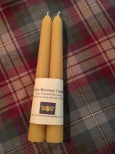 Load image into Gallery viewer, celtic beeswax taper / dinner candles
