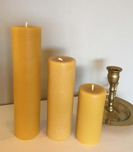 Celtic Beeswax Candles Slim Rustic 4.5cm Collection