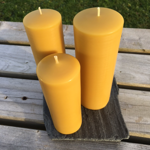 Celtic Beeswax Candles, Smooth Pillar range candles