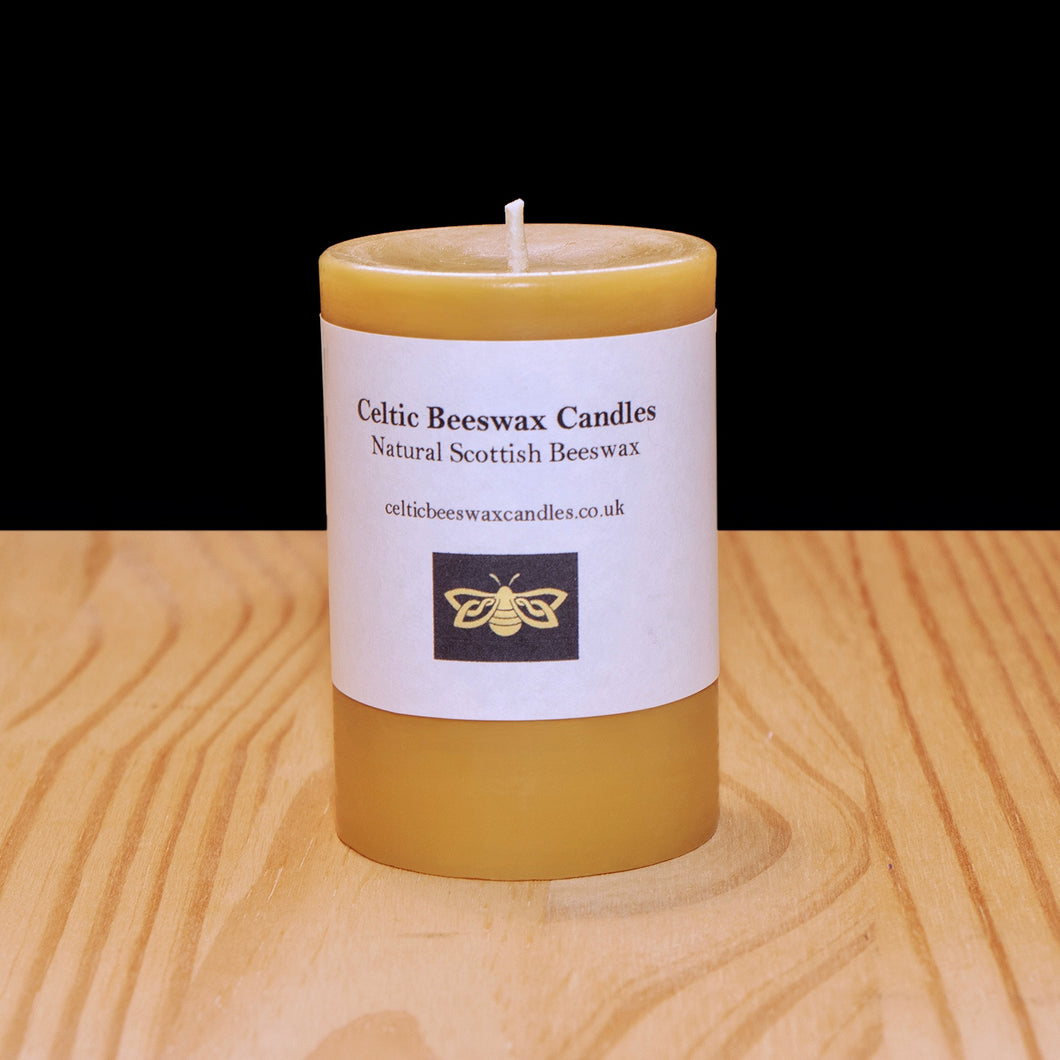 Celtic Beeswax Candles, Pillar Candle