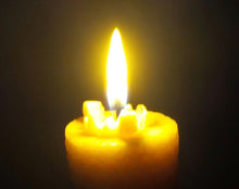 Load image into Gallery viewer, Celtic Beeswax Candles, Beeswax Candle Flame
