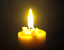 Load image into Gallery viewer, Celtic Beeswax Candles, Candle flame
