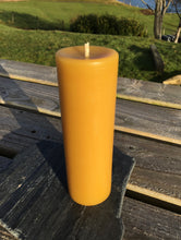 Load image into Gallery viewer, Celtic Beeswax Candles, Slim Pillar Candle
