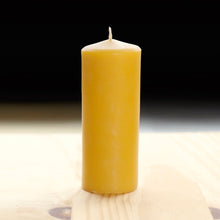 Load image into Gallery viewer, Celtic Beeswax Candles, Medium Smooth pillar candle

