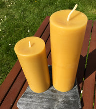 Load image into Gallery viewer, Celtic Beeswax Candles, Medium and Large Pillar Candles
