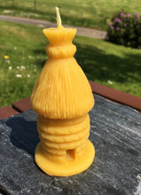 Load image into Gallery viewer, Celtic Beeswax Candles - Thatched Hive Candle
