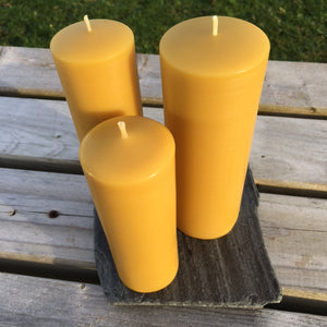 Celtic Beeswax Candles, Smooth Pillar Candle Range